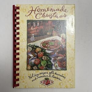 1995 Homemade Christmas Cookbook Recipes Gifts Decorations Marine Toys for Tots